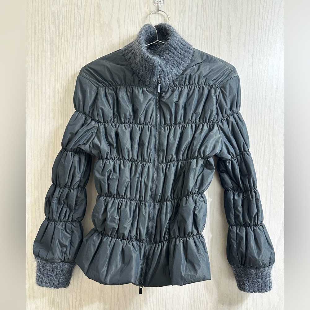 Fabiana Filippi puffer jacket knot collar